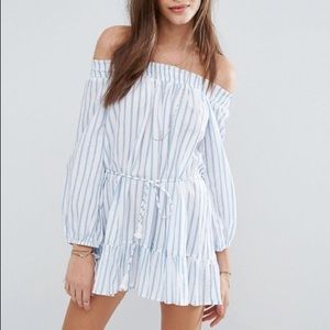 Faithfull the brand off the shoulder dress
